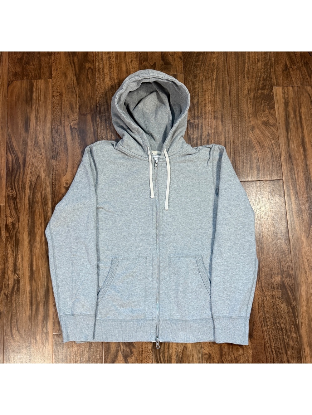Reigning Champ Full Zip Hoodie Terry Grey Size M Made in Canada